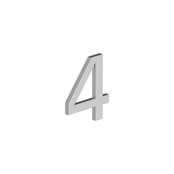 4 NUMBER 4, E SERIES W/ RISERS, STAINLESS STEEL in Brushed Stainless